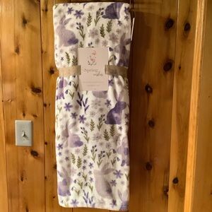 SL HOME Easter Purple Bunnies & Flower Throw